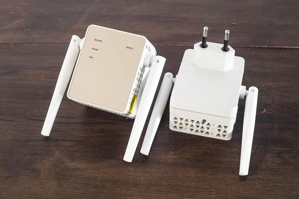 WiFi extenders help extend the Wifi connection to across your RV and outside