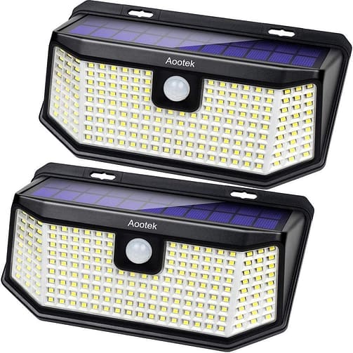 Aootek 182 LEd Solar Outdoor Motion Lights