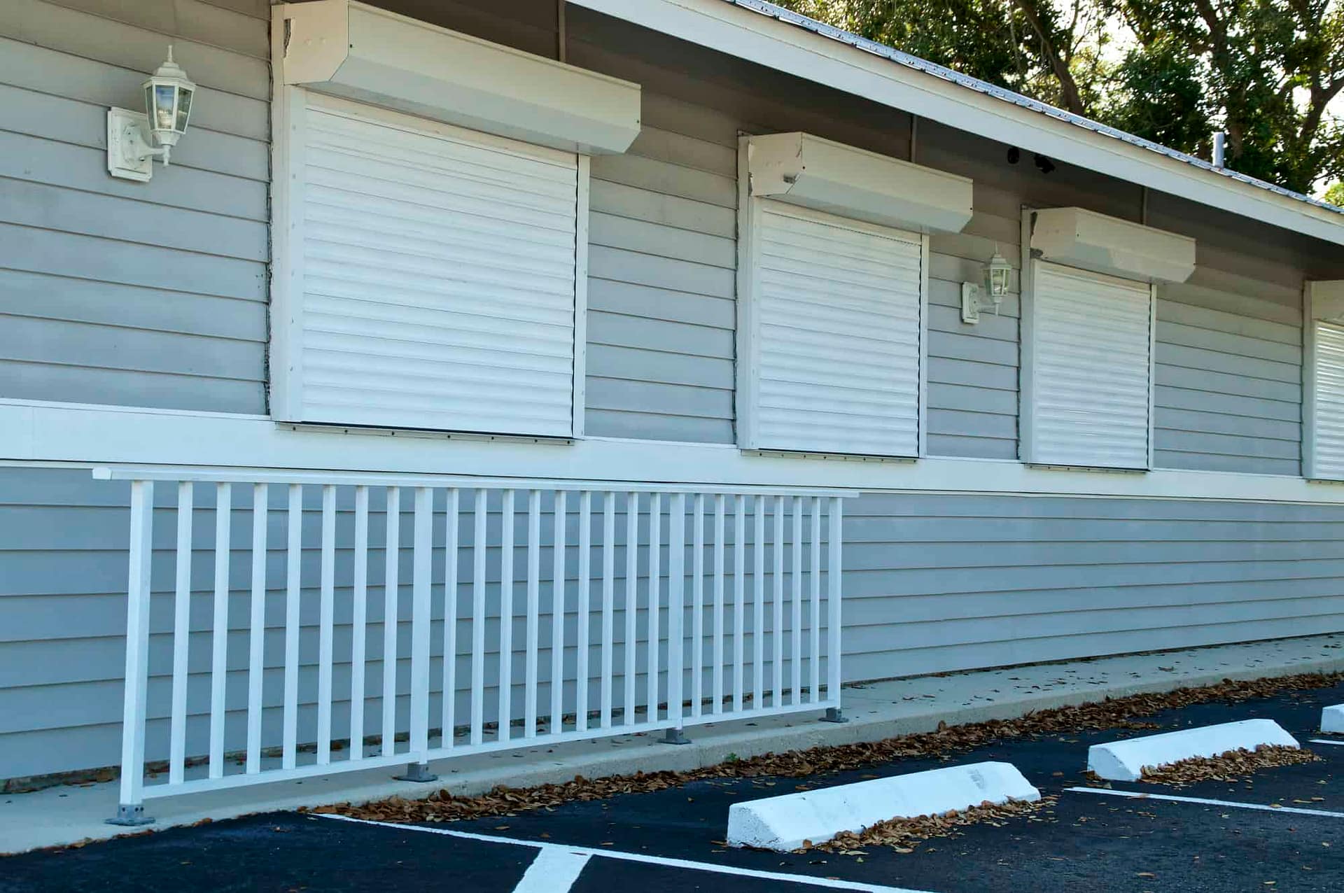 Roll down window shutters